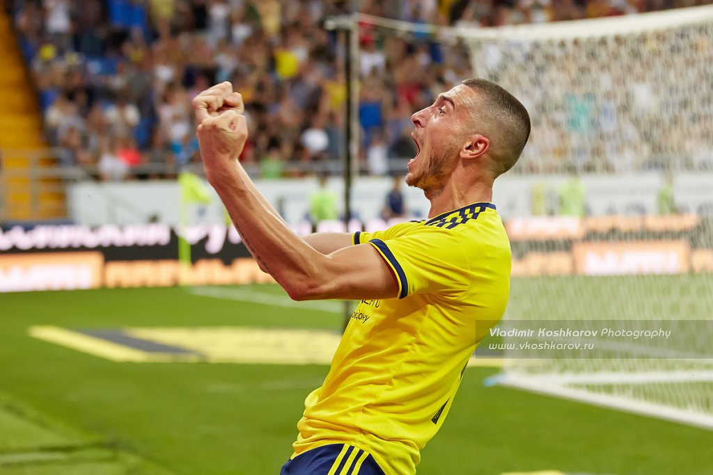 Aleksey Ionov of FC Rostov celebrates after scoring his team's g