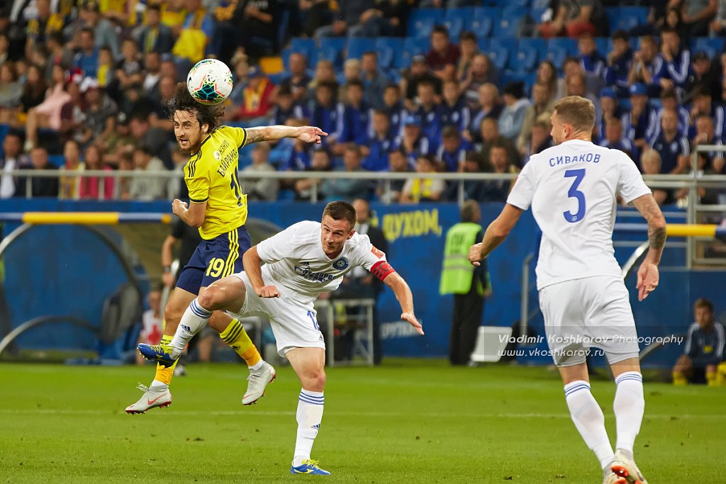 Khoren Bayramyan of FC Rostov vies for the ball